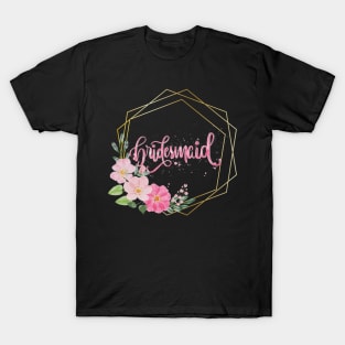 Brideamid floral design T-Shirt